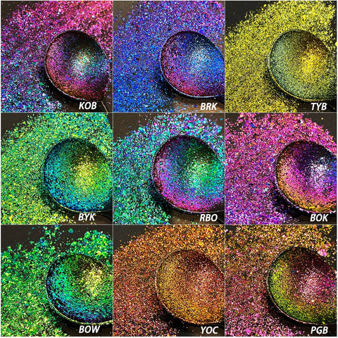 Chameleon Flakes Combo  Of 9 unique shades