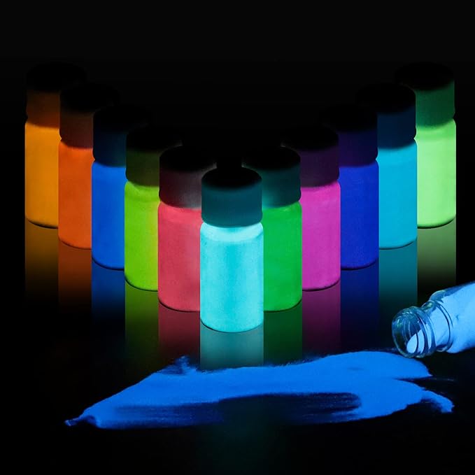 glow in the dark pigment powder      (AQUA BLUE)