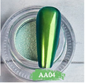 AA04 Chameleon Mirror Chrome Nail Powder – Green & Teal Shift [AA04]