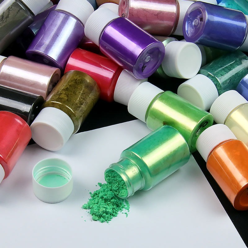 Cosmetic Mica Pigment Powder 25 Color 10 gm Each