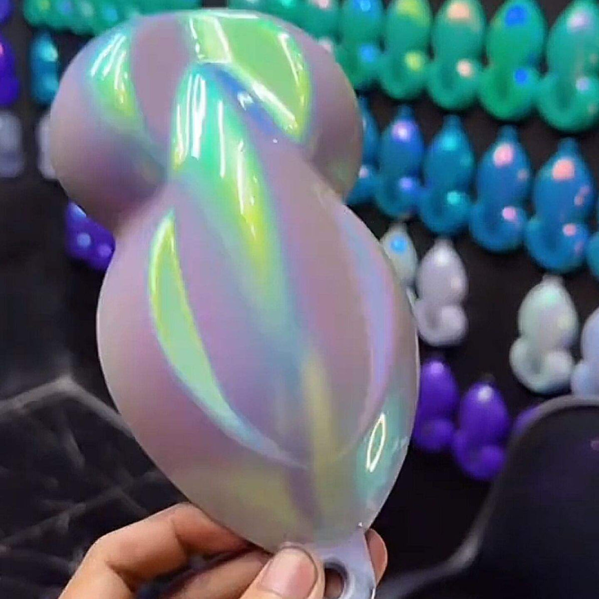 Hypershift Color Pigment Powder With White Based Car Paint & Color Shifting