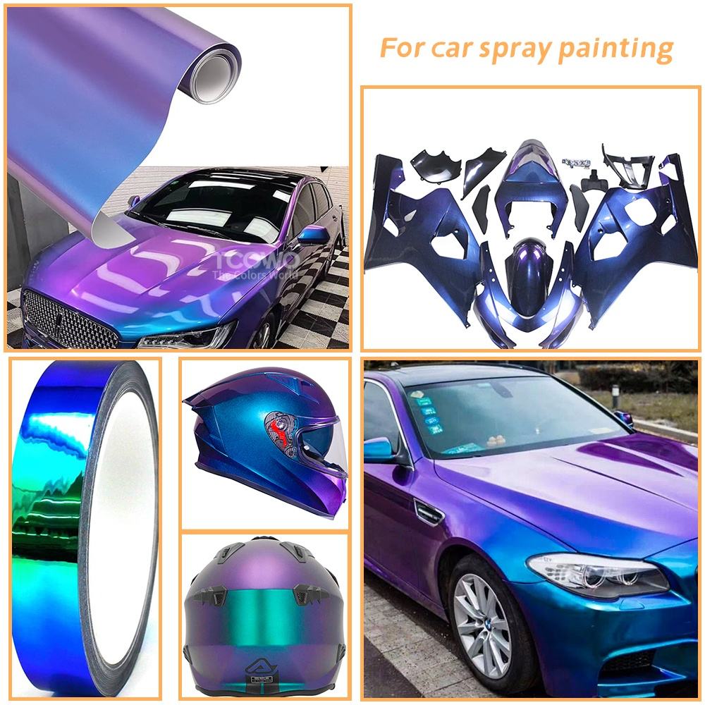 Hypershift Color Shifting With White Base Nail Art & Car Paint