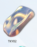 ( TKY02 Iridescent Gold-Sliver-Orange-Green-Blue )