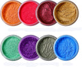 Mica Powder -  Natural Epoxy Resin Dye Set - Pearlescent Color Pigment for Soap Making, Slime, Nail Polish, Bath Bomb, Paint Colorant (8 Colors)