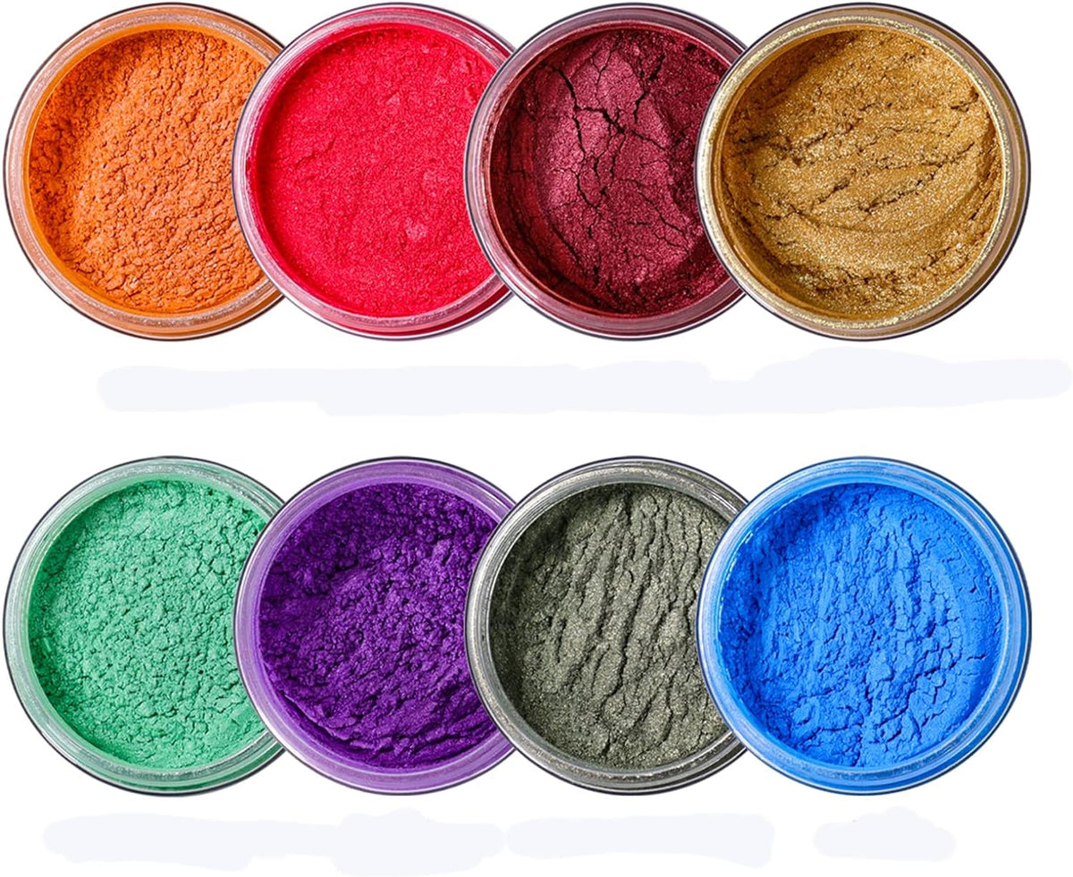 Mica Powder - 120g Natural Epoxy Resin Dye Set - Pearlescent Color Pig ...