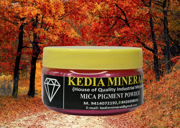 KEDIA MINERALS Rose Red Mica Pearl Powder